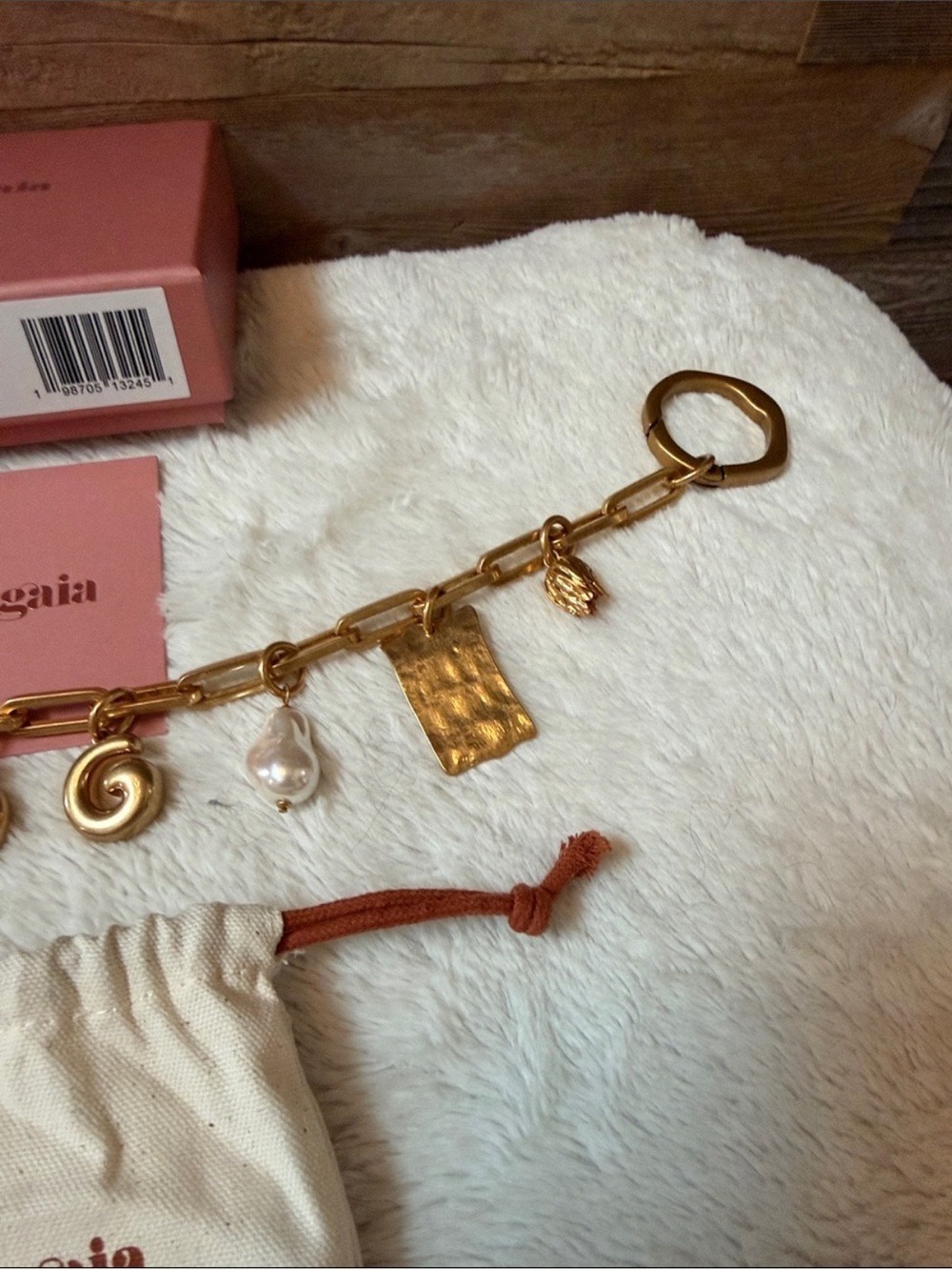 Cult Gaia Buou Antique Brass Bag Charm New In Box - Picture 10 of 10